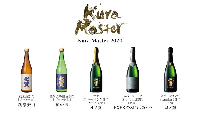 Kura Master2020七贤酒造上有5个商品获奖